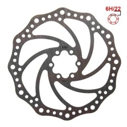 Disque de frein R6.1 180mm 6H argenté