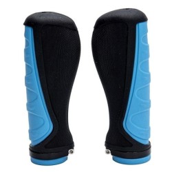 Poignées ergonomiques en silicone avec verrouillage bleu - 2 pcs.