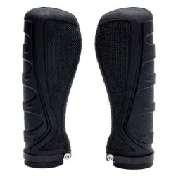 Poignées ergonomiques en silicone avec verrouillage noir - 2 pcs.