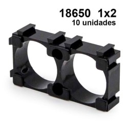 Support de batterie 18650 1x2 - 10 pcs.