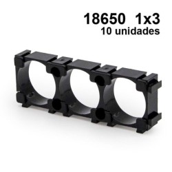 Support de batterie 18650 1x3 - 10 pcs